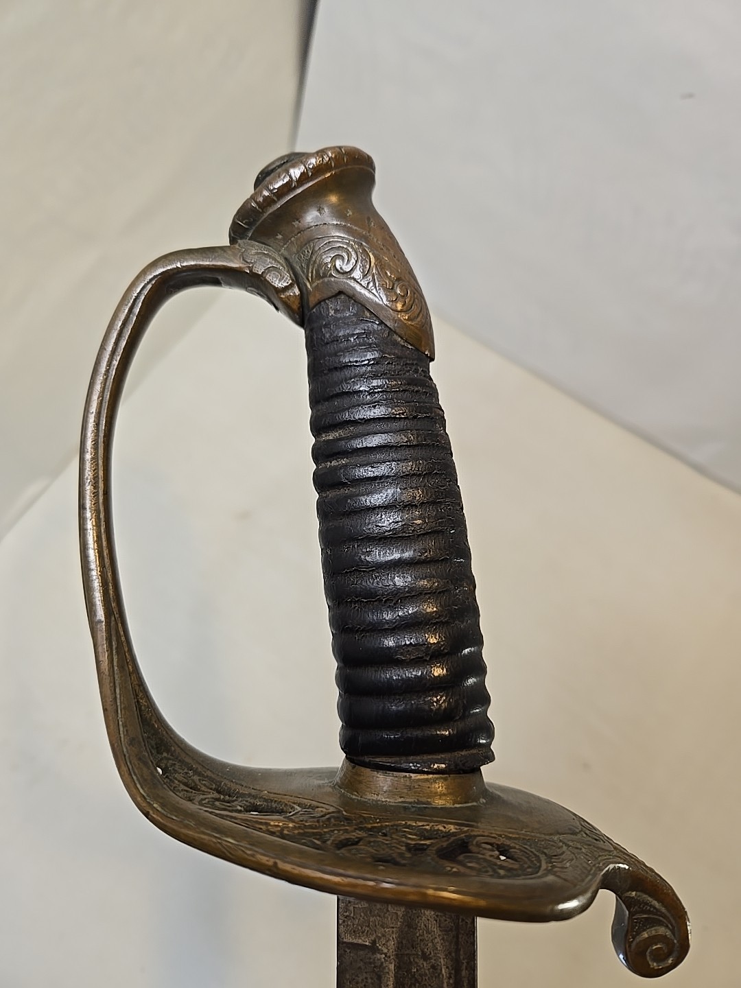 Civil War Model 1850 Foot Officers Sword with Scabbard, Used