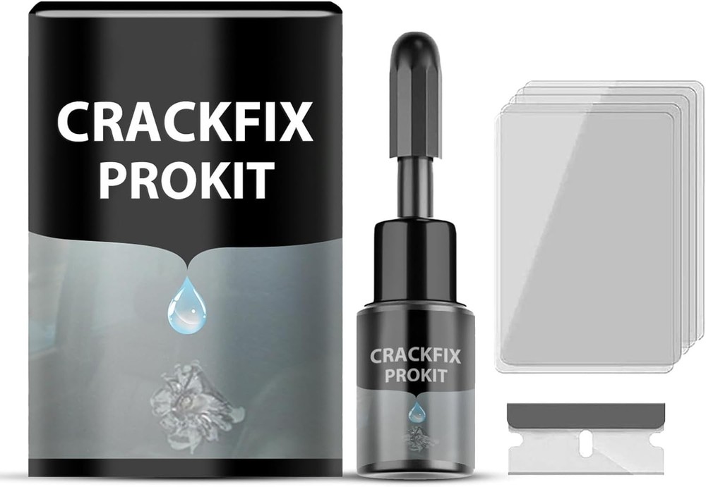 CrackFix Pro Windshield Repair Kit – Fix Chips & Cracks Fast