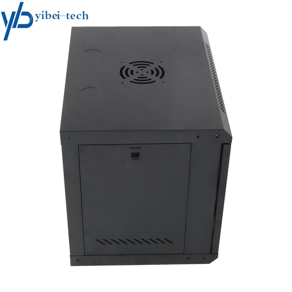 1Pack 9U Network Server Cabinet Rack Wall Mount Maximum Depth 15.5" With Locks