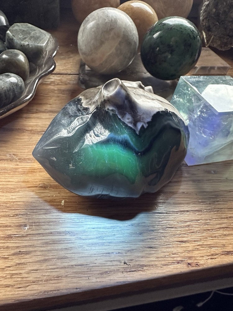 Volcano Agate Anatomical Heart