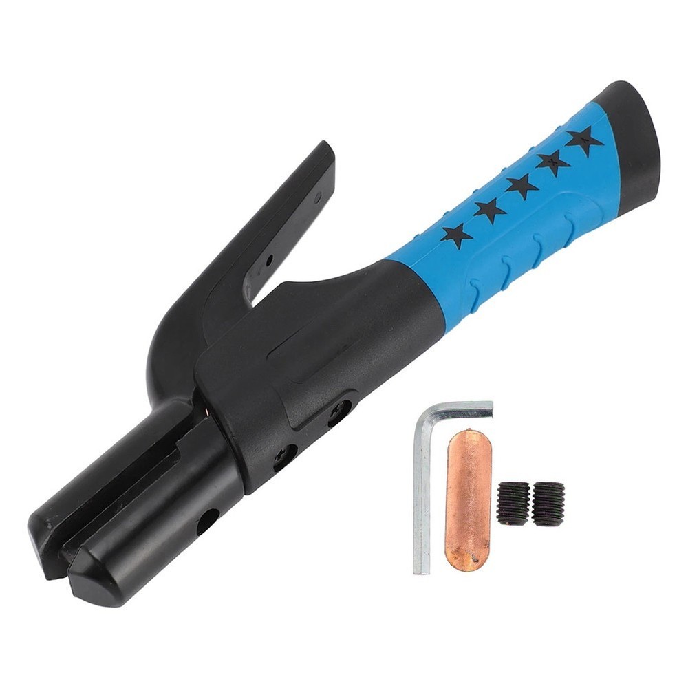 Electrode Holder 500A with Solid Jaw Mechanism for Safe Welding Work