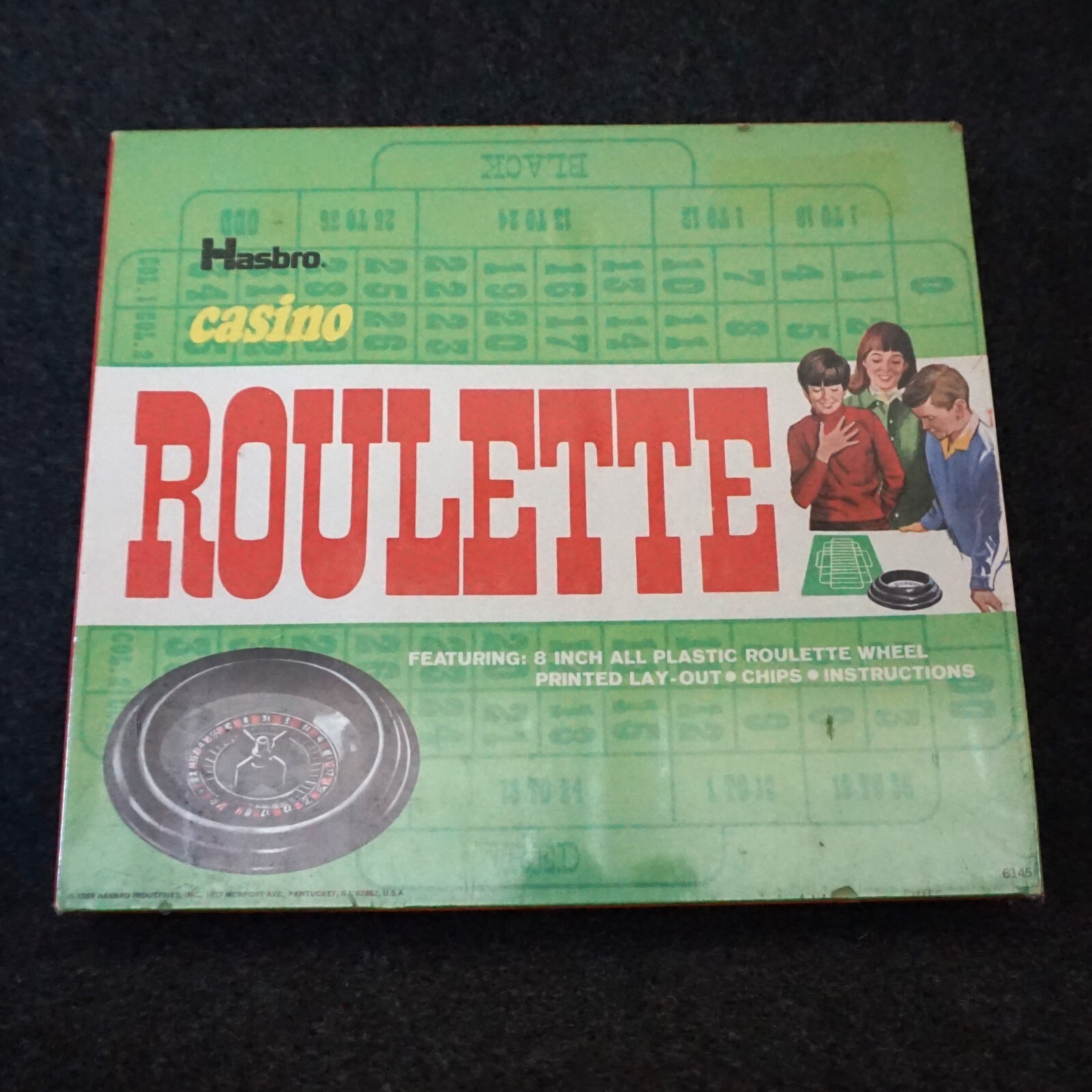 Hasbro Casino Roulette Game 1969 New Old Stock Sealed Vintage