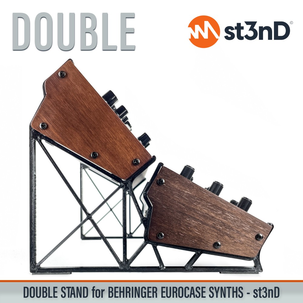 DOUBLE STAND for BEHRINGER EUROCASE INSTRUMENTS AND SYNTHS - 3D Printed