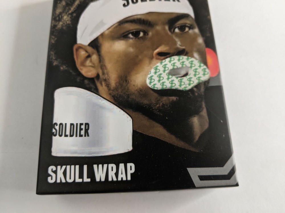 Soldier Skull Wrap Moisture Wicking Micro Poly breathable head band White