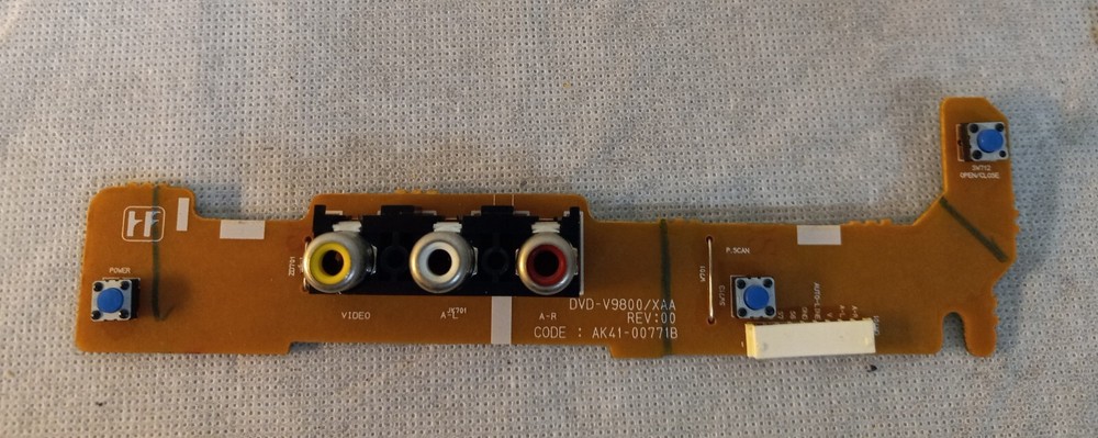 SAMSUNG DVD-V9800 VCR & DVD Player - FRONT INPUT PCB