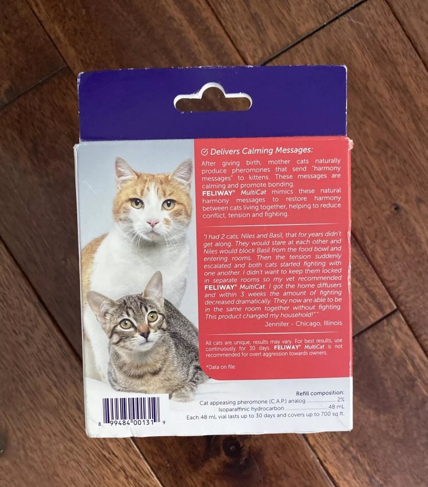 Feliway Plug In Multicat Diffuser Starter Kit for Cats EXP 5/2026