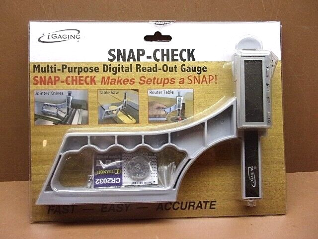 SNAP-CHECK Gauge Woodworking Depth Caliper 4 Jointer Table Router Gauge iGaging