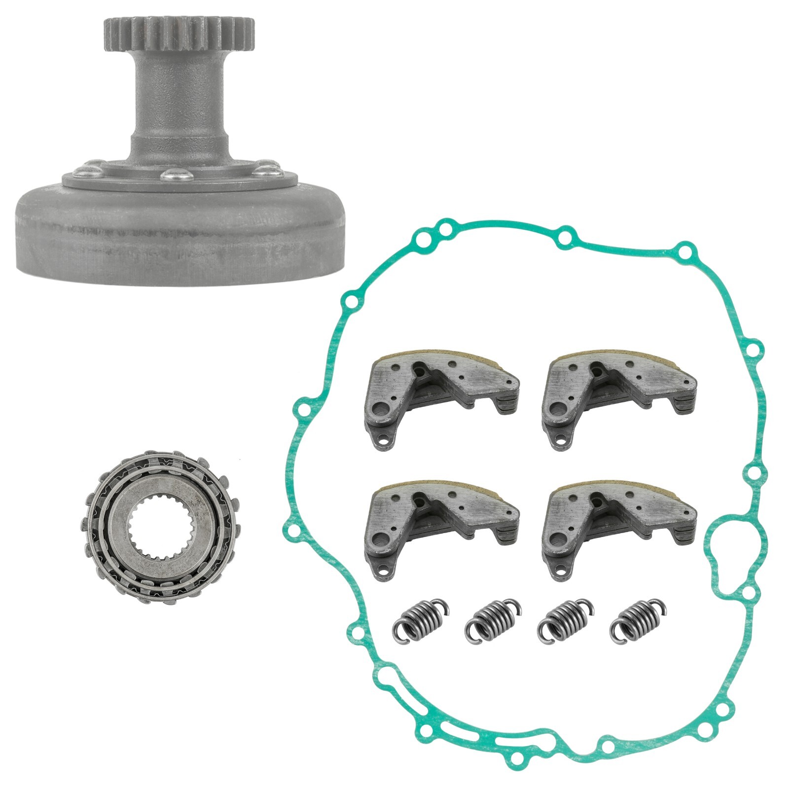 Clutch One Way Bearing w/ Drum Housing for Kawasaki Bayou 300 KLF300C 4x4 89-05