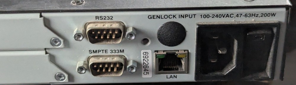 Sencore MRD 3187B Modular Receiver Decoder IRD – Broadcast – Powers On / Error L