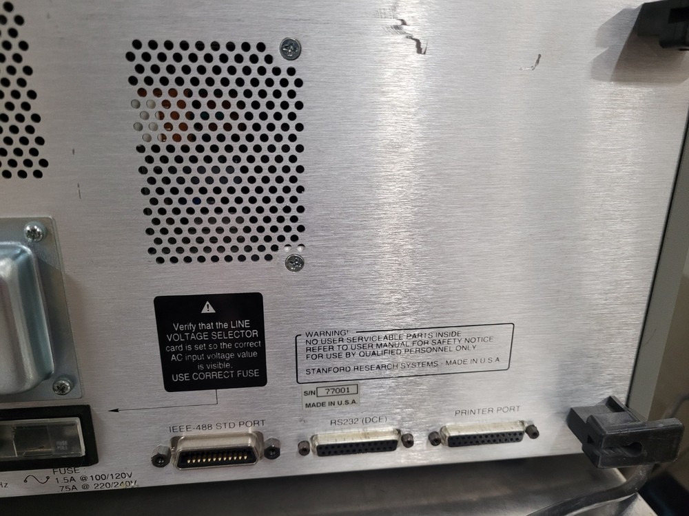 SRS Stanford Research Systems SR785 2 Channel Dynamic Signal Analyzer