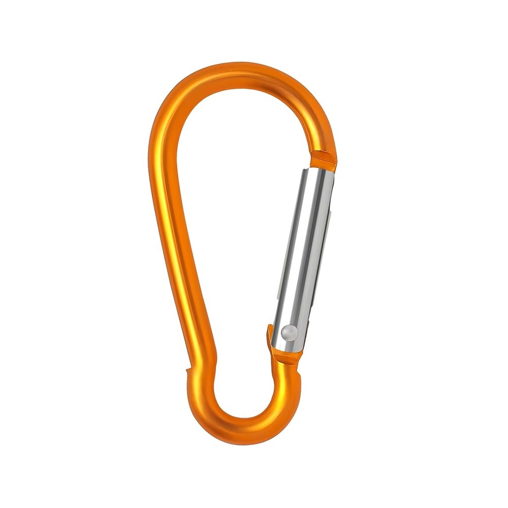 10x Small Orange Carabiner Push Spring Snap Clip Backpack Keychain Ring 1"-2"