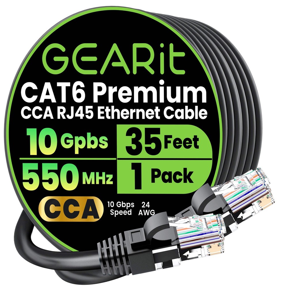 Ethernet Cable Cat 6 RJ45 CCA Network Internet Cable UTP Black