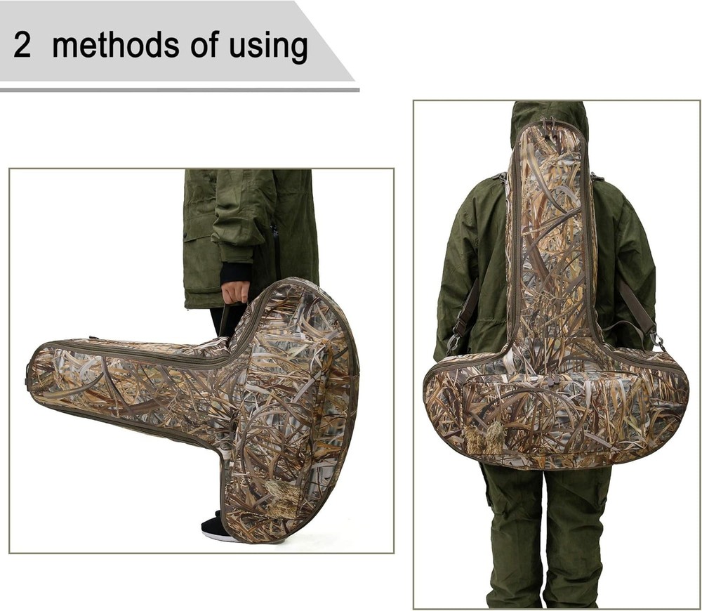 Soft Crossbow Case,Camo Padded Archery Bow Carrier Bag with Backpack Straps for
