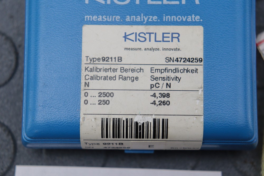 KISTLER TYPE 9211B CAVITY FORCE SENSOR LOC6414
