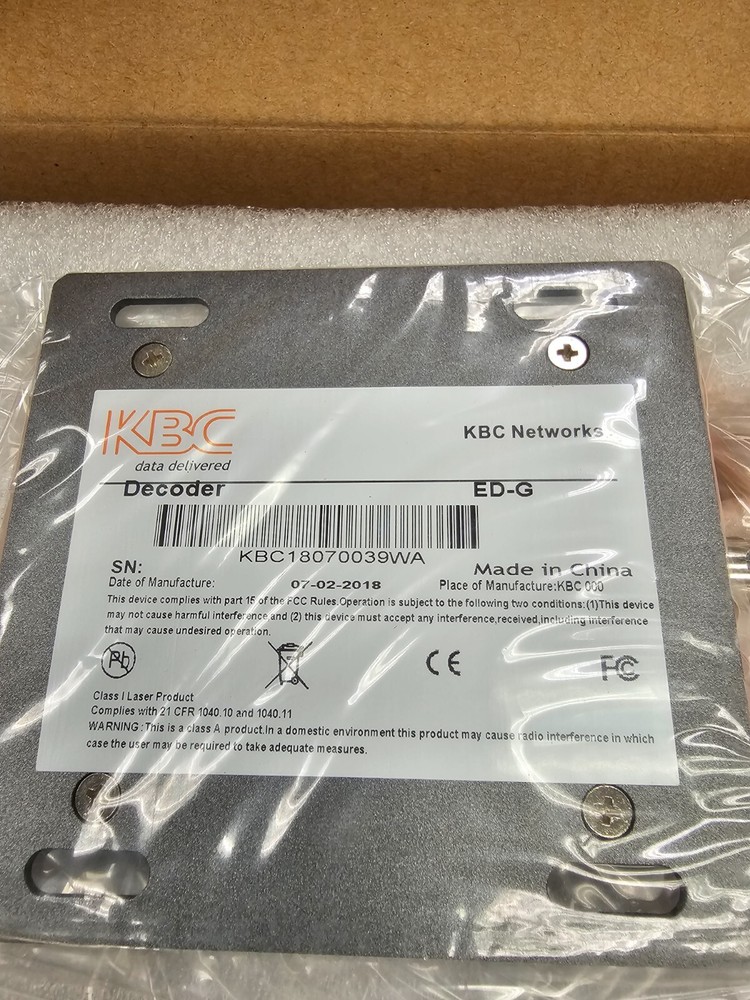 KBC Networks ED-G Decoder