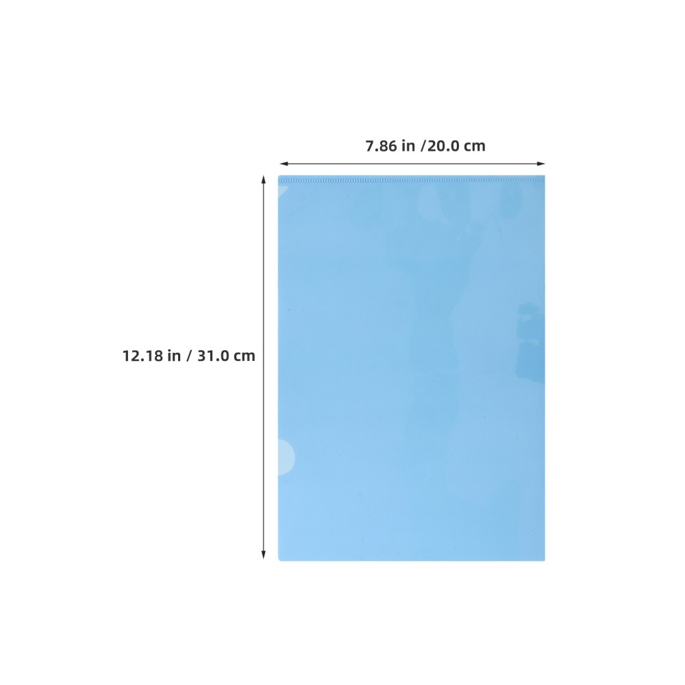24 Pcs Plastic Document Holder Folder Clear Folders for Documents