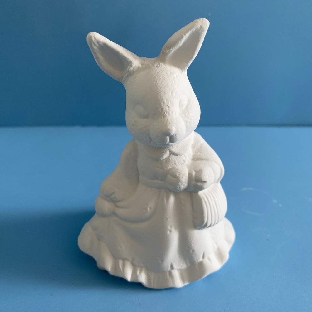 Ceramic Bisque Easter Bunny Couple Ready To Paint