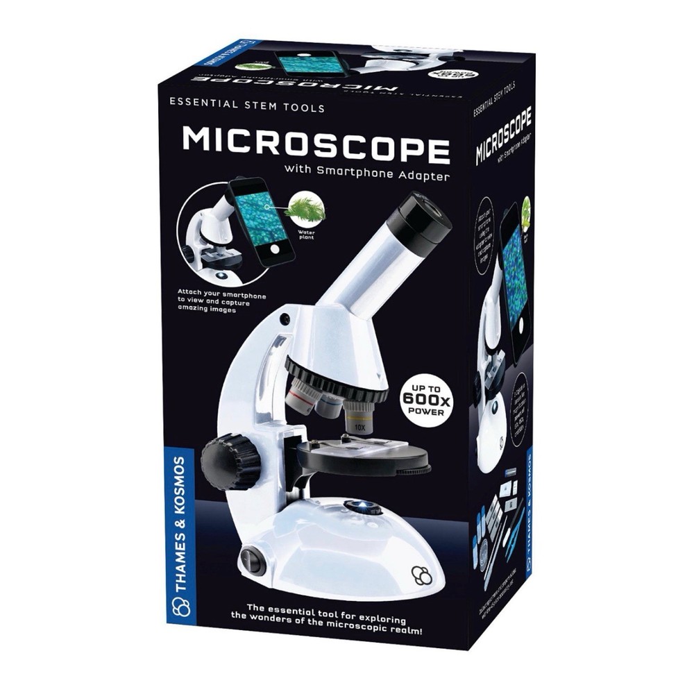 Thames & Kosmos Microscope Essential STEM Tool with Smartphone Adapter