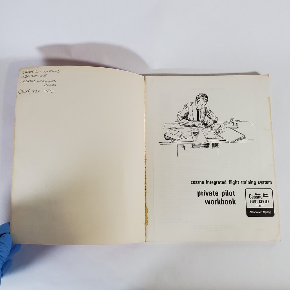 Cessna Integrated Flight Training System Private Pilot Workbook 1978 Flight Book