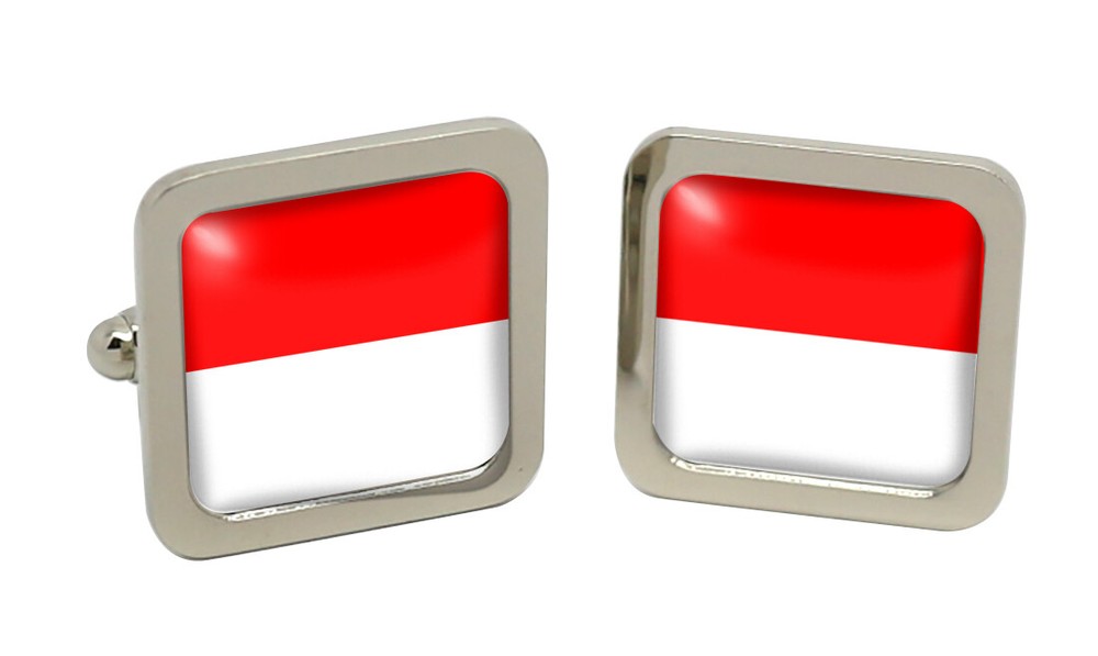 Solothurn (Switzerland) Square Cufflink in Chrome Box