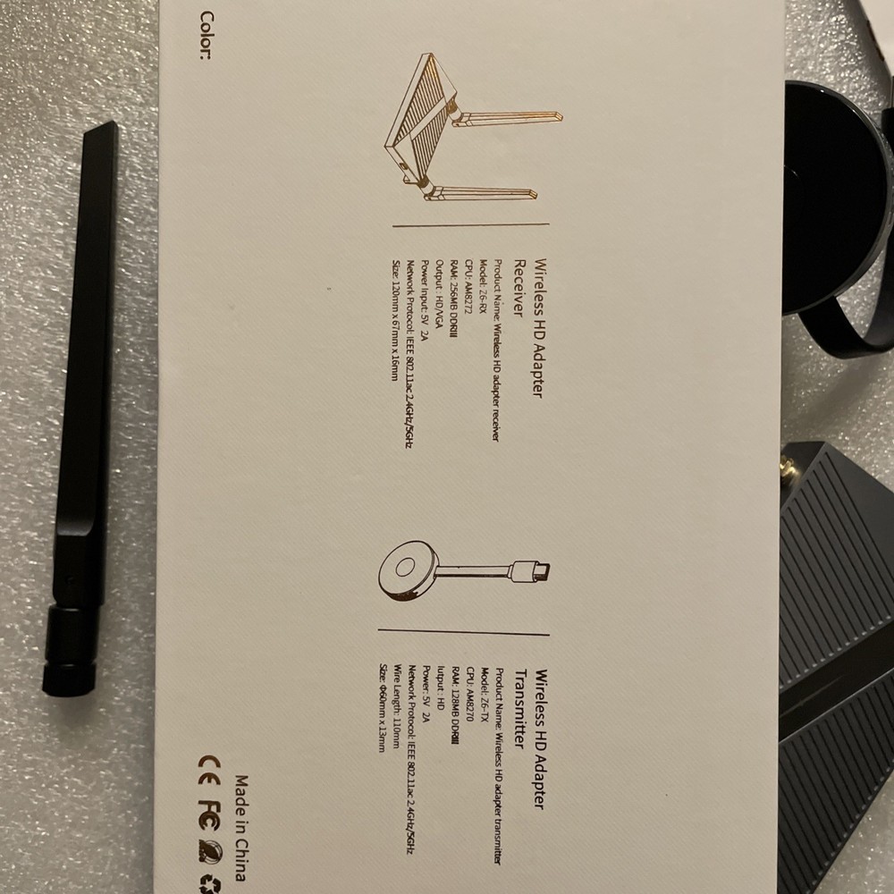 Wireless HD Adapter Transmitter & Receiver with Wireless HDMI Converter