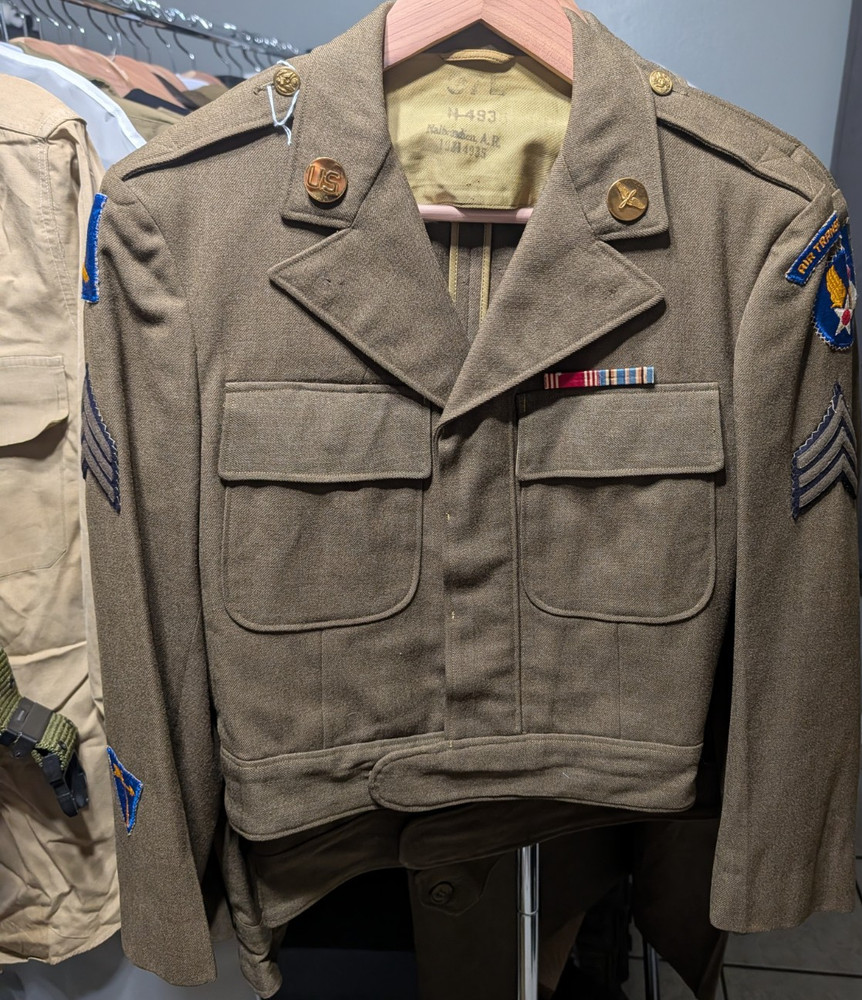WW2 US Army Original Air Transport Command Sergeant Uniform Jacket with Patches