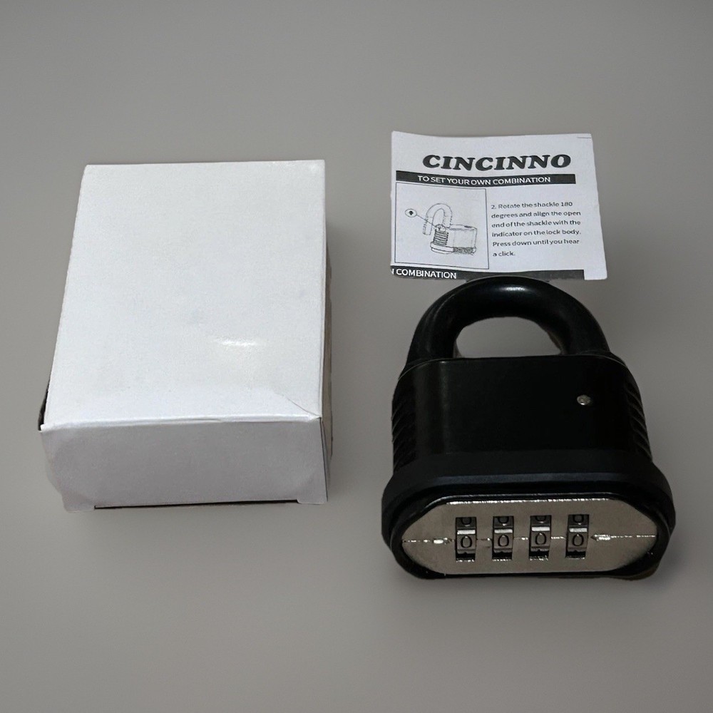 3-Pack Weatherproof Combination Padlocks, Resettable Code, New in Box, Easy Use