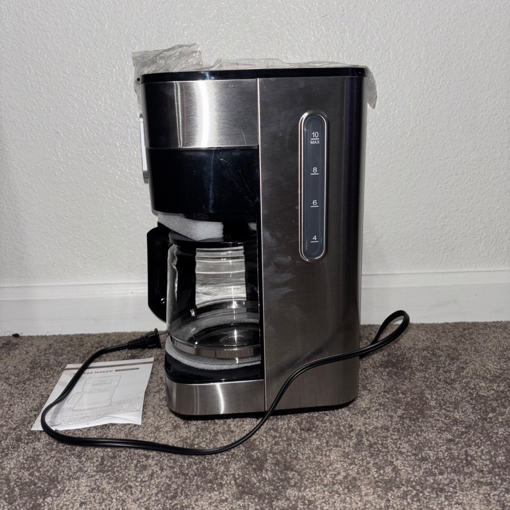 12-Cup Touchscreen Coffee Maker CM1429TE-UL Programmable Stainless Steel OpenBox