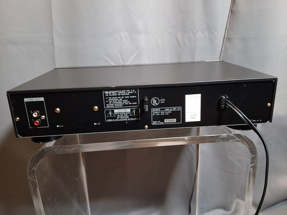 UNIQUE!!! Sony CDP-311 Compact Disk Player Used At NPR Studio!!!