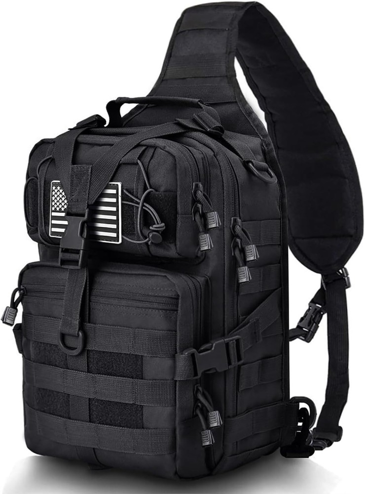 Tactical Sling Bag Pack with FREE Patch