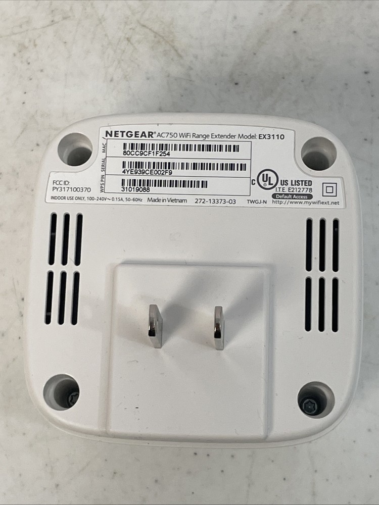 NETGEAR EX3110 AZNA WiFi Range Extender - White Tested