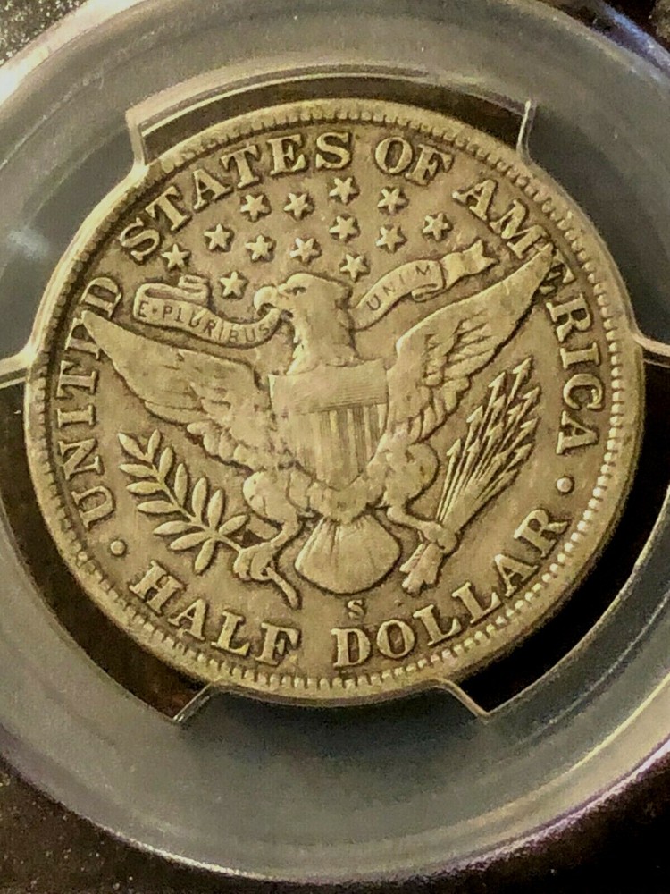 1908-S Barber Half Dollar PCGS VF25 Cert# 26427201