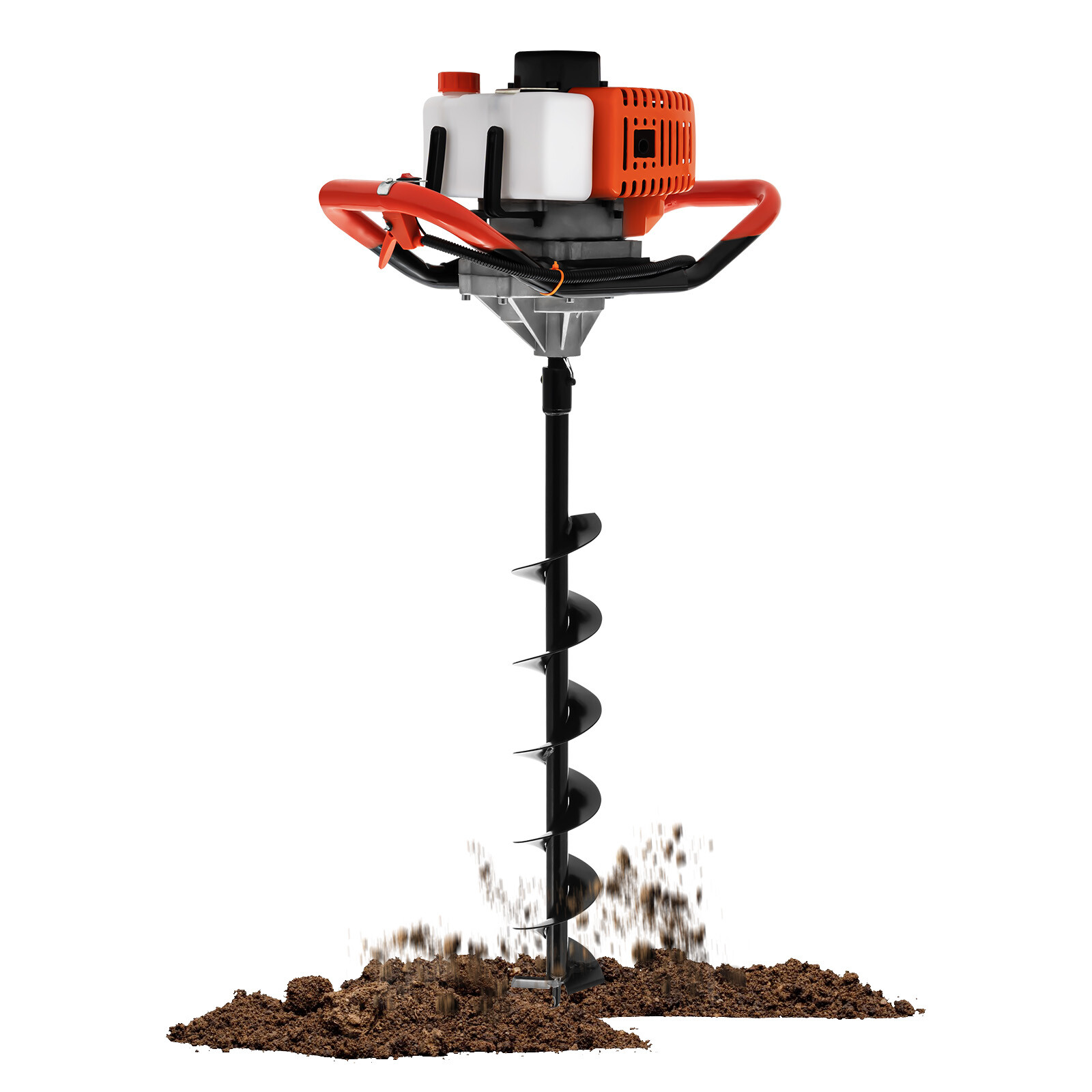 52CC Gas Powered Post Hole Digger Earth Auger with 4 6 8 Inch Bits
