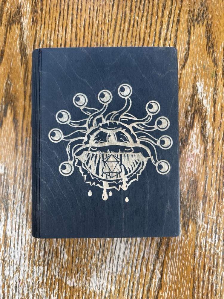 Dungeons & Dragons Beholder Wooden Notebook