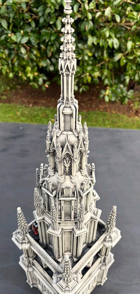 gothic wargaming Terrain scenery, 3d printed, unpainted, grimdark. set 1