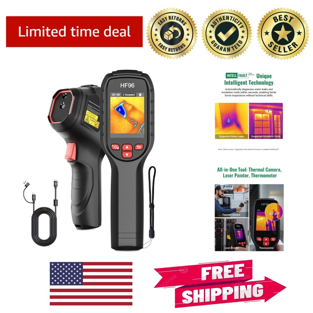 High-Resolution Thermal Camera with Laser Pointer & Intelligent Scene Detection