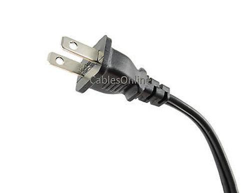 10ft 2-Prong Figure-8 Replacement Non-Polarized Computer Power Cord Cable