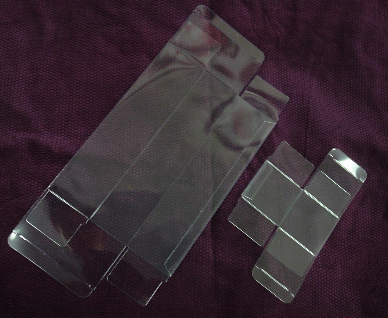 50-900~Clear Plastic PVC Tuck Box Party Wedding Favor Retail Display All Sizes