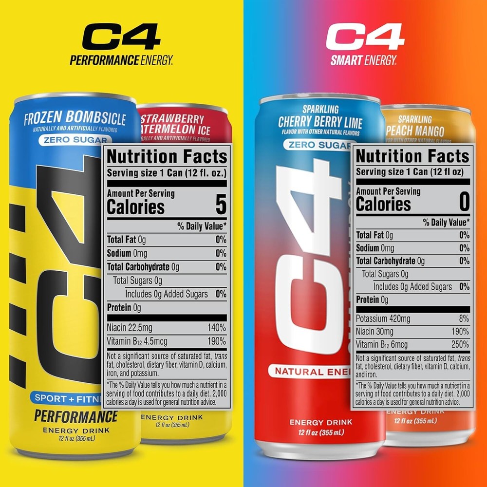 Cellucor C4 Performance And Smart Energy Drink Official Variety Pack | Zero | |
