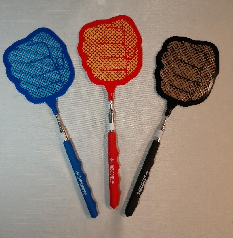 The Knock Out Extendable Fly Swatter 3 Pack