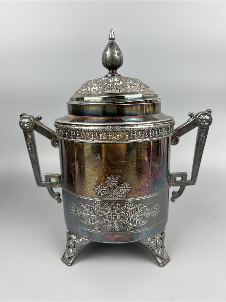 Vintage Meriden B. Company Coffee/Tea Set 4 Pc Silverware 1913