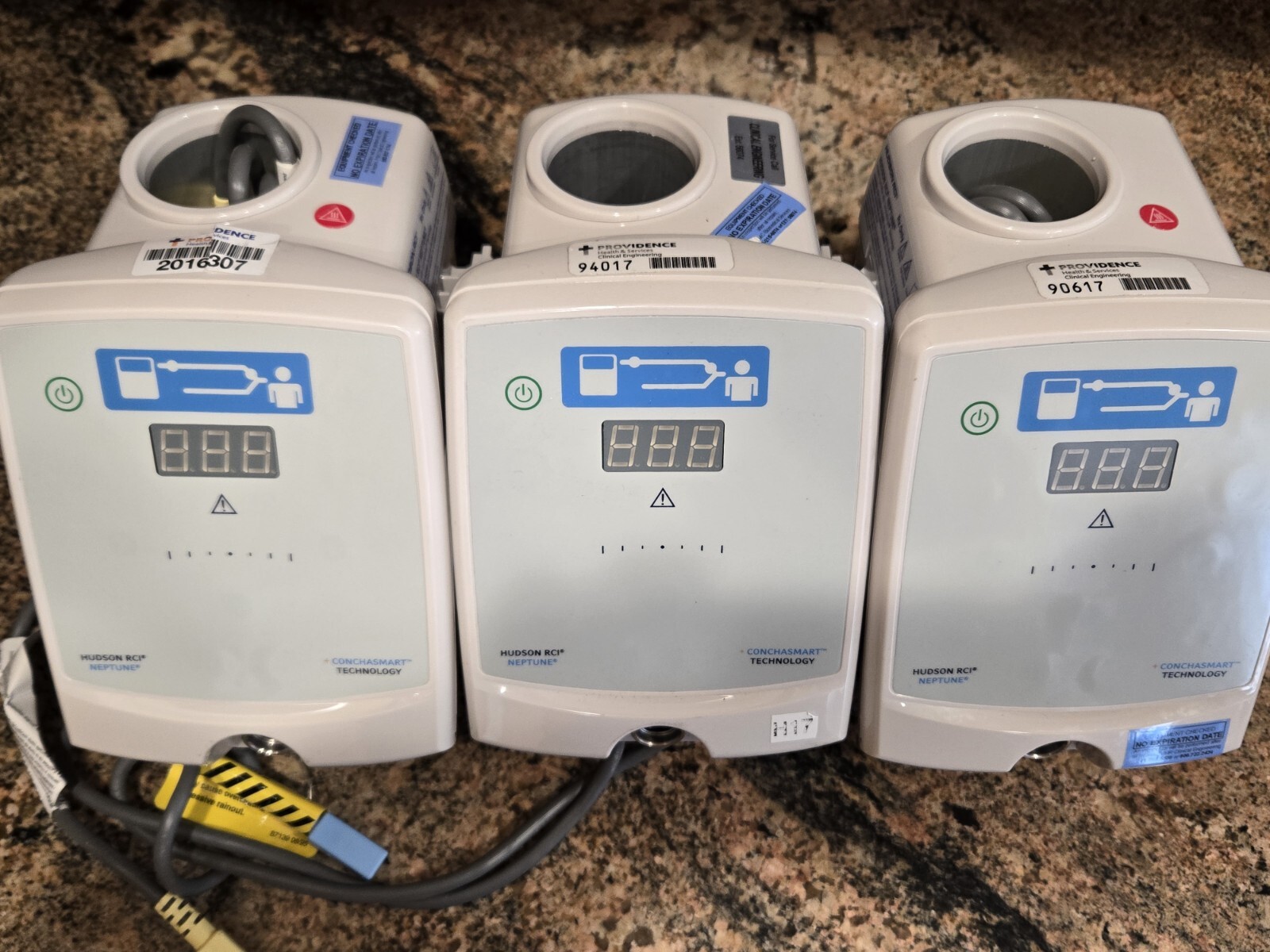 Hudson RCI Neptune ConchaSmart technologyHeated Humidifier 425- (lot of 3 units)