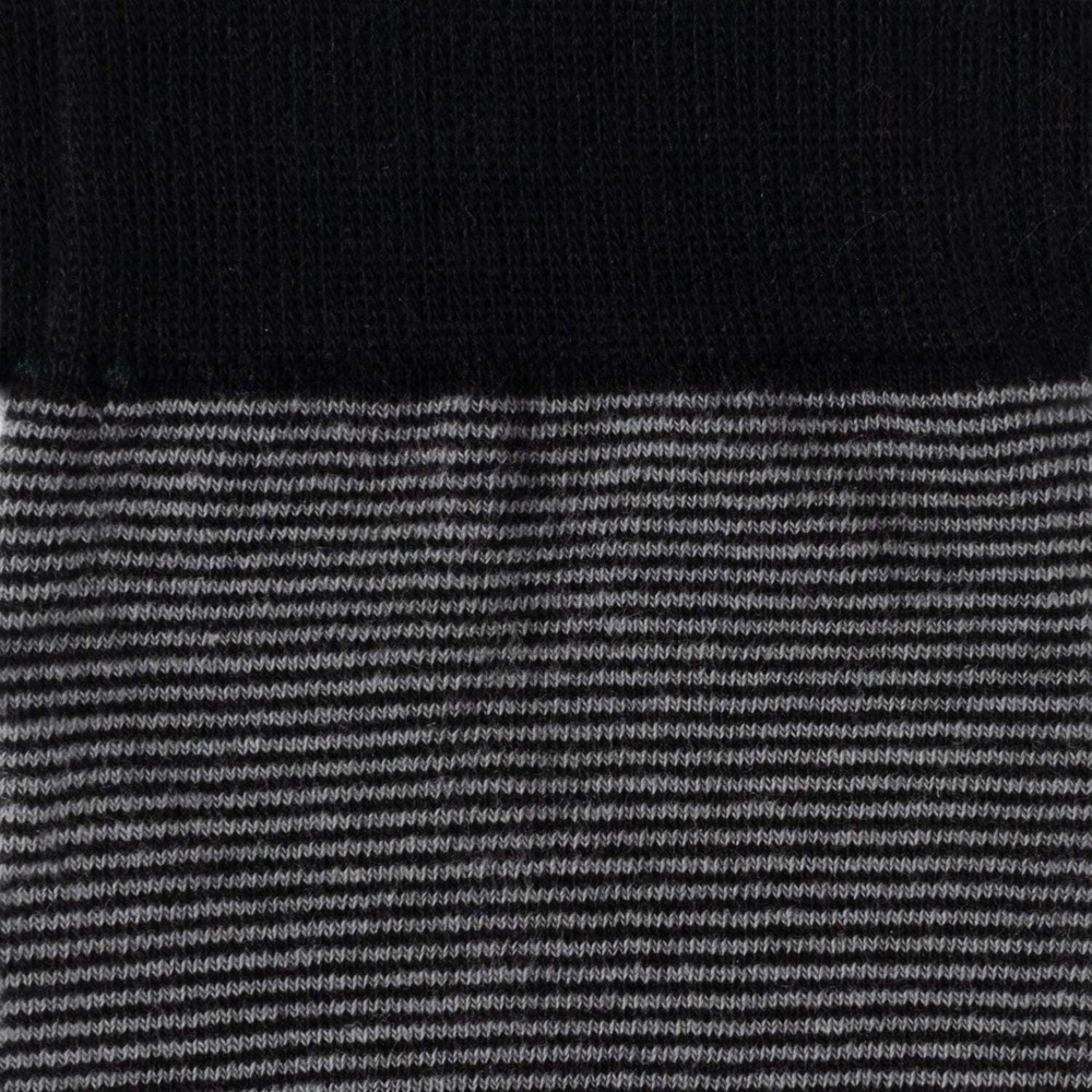 Striped Gray Black Men's Socks