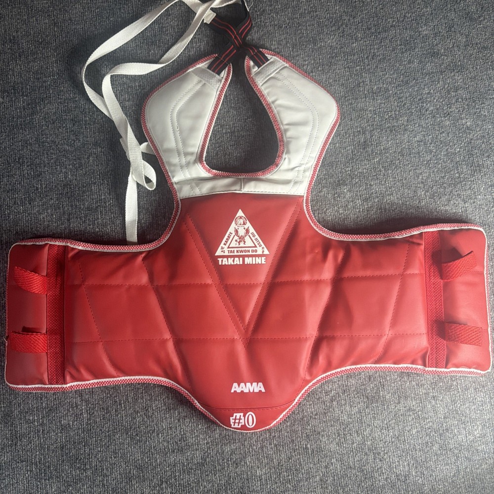 AAMA Solid Reversible Olympic Style Taekwondo Chest Guard Protector Size # 0