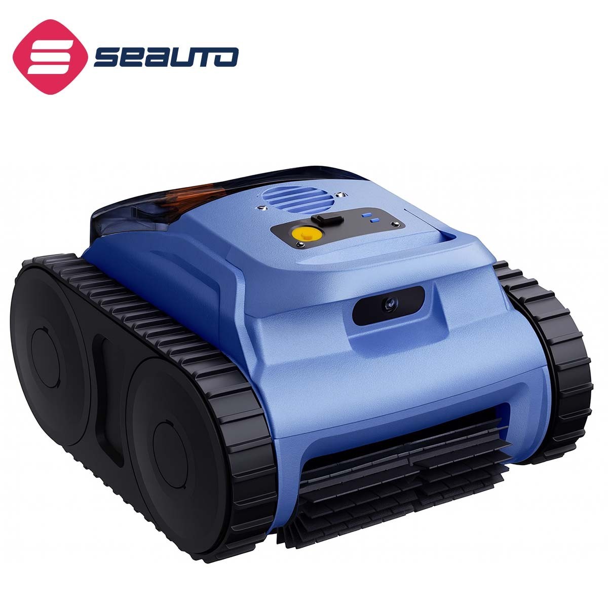 Seauto Cordless Robotic Pool Vacuum Wall Waterline Pool Cleaner with Track Drive