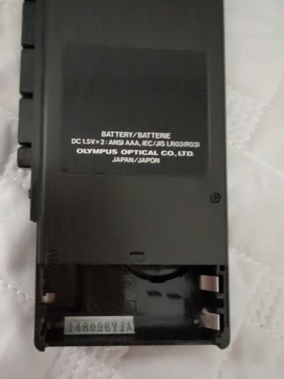 Olympus Pearlcorder L100 Microcassette Recorder w/ Leather Case Japan PARTS ONLY