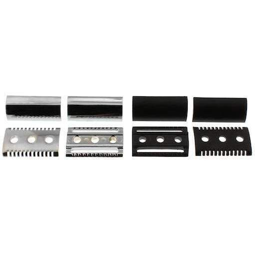 West Coast Shaving DE Razor Head, Open Comb, Chrome