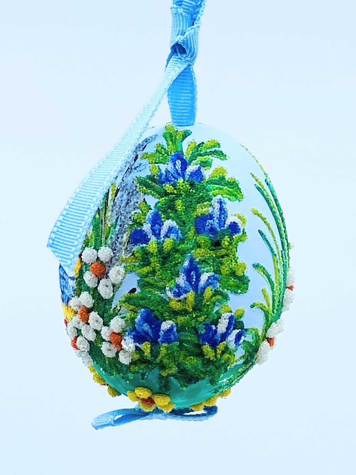Easter Egg Ornament: Peter's Seasons GMBH; Butterfly in Spring Garden