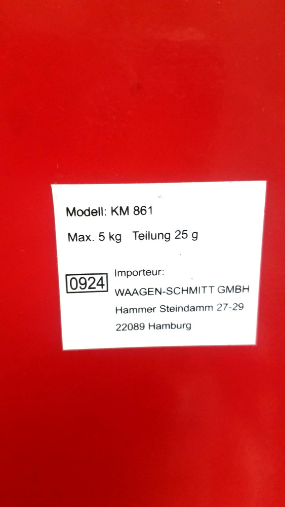 Red ADE Kitchen Scale