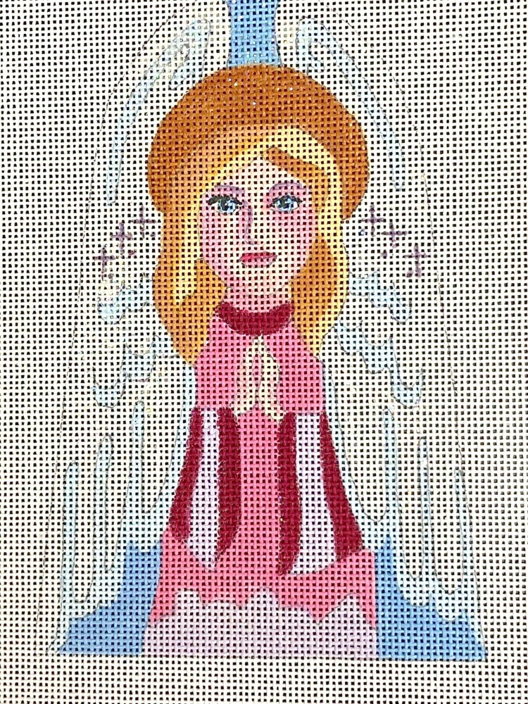 WINTER LADY needlepoint canvas